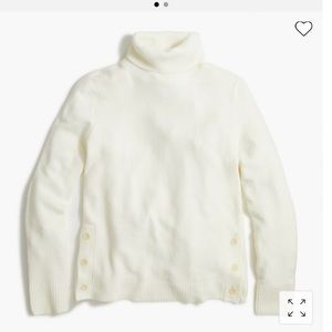 JCrew Factory button turtleneck M
